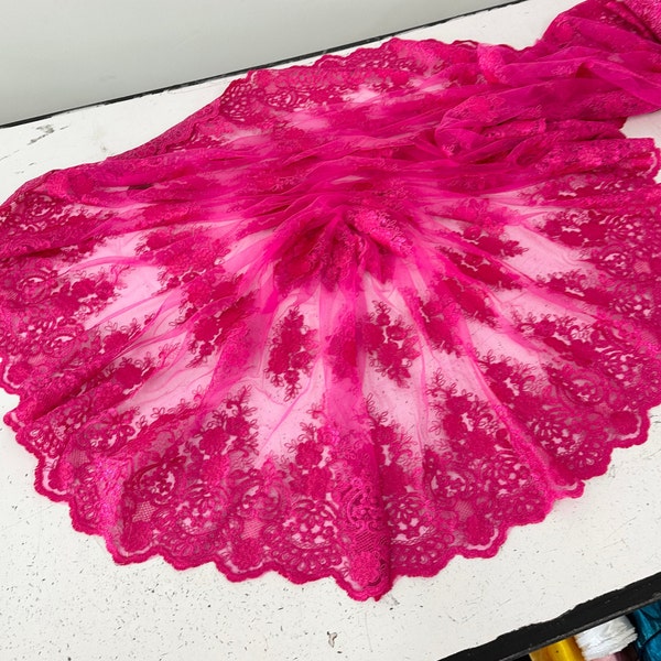 Hot Pink Lace Etsy