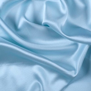 Royal Blue Satin Fabric, Silky Satin Fabric Blue, Bridal Satin Medium  Weight, Satin for Gown, Shiny Satin, Royal Blue Silk by the Yard 