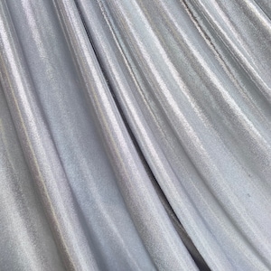 Frisco Vinyl Metallic Silver, Fabric by the Yard