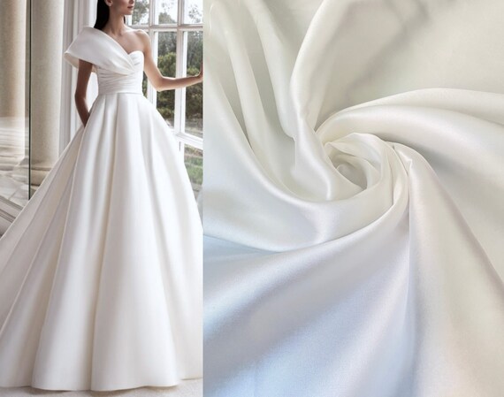 Mikado silk top wedding dress