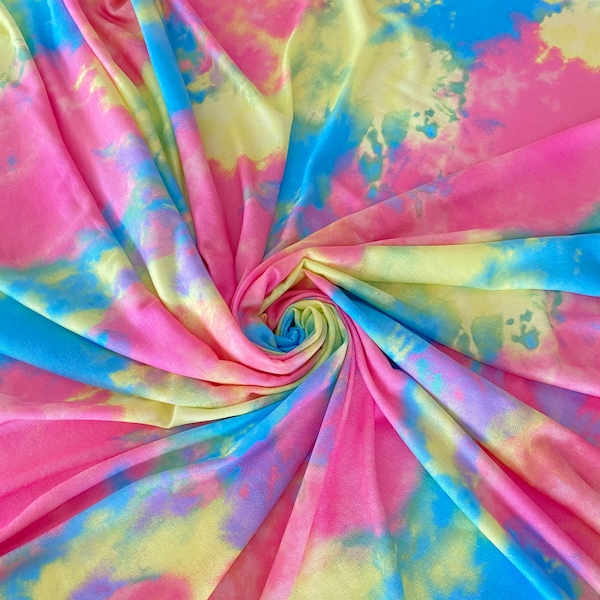 Tie Dye Knit Fabric Etsy
