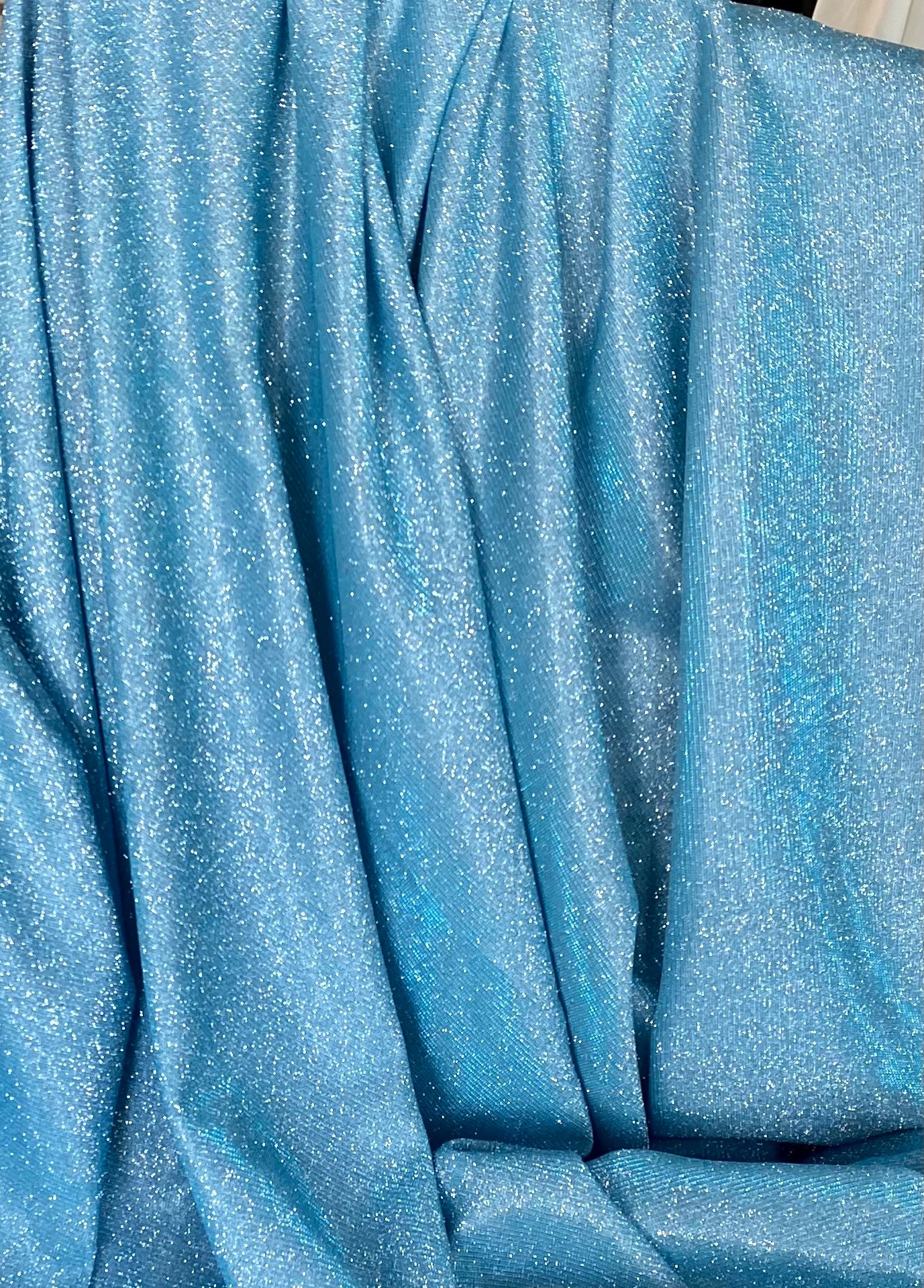 Baby Blue Lurex Glitter Fabric/ Glimmer/ Blue Shimmer Fabric Etsy