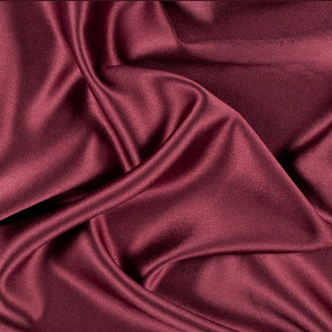 Burgundy Shiny Nylon Spandex Fabric, Burgundy Spandex Fabric by Yard,4 Way  Stretch Milliskin for Dress, Swimwear, Leggings 