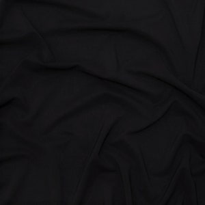 Black Moss Crepe Fabric by Yard, Bridal Crepe Fabric ,2 Way Stretch ...