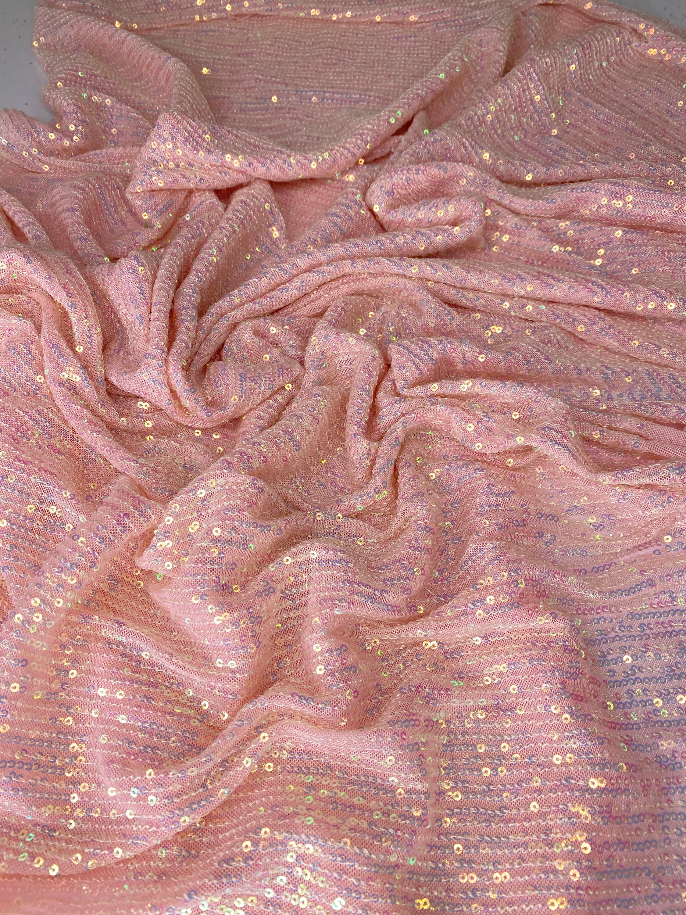 Shiny Nylon Spandex Fabric | Blue Moon Fabrics Blush