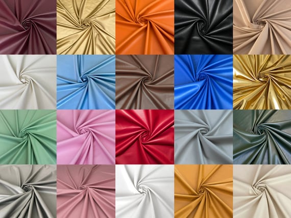 Metallic Faux-Leather Sheets  Colorful Metallic Pleather Fabric