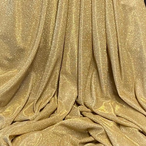 Metallic Spandex Gold 60 Wide 4-Way Stretch Polyester/Spandex Fabric by  the Yard (D248.27)