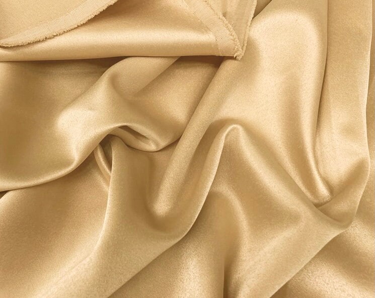 Wholesale Jubilant Bridal Satin Fabric Gold 25 yard bolt
