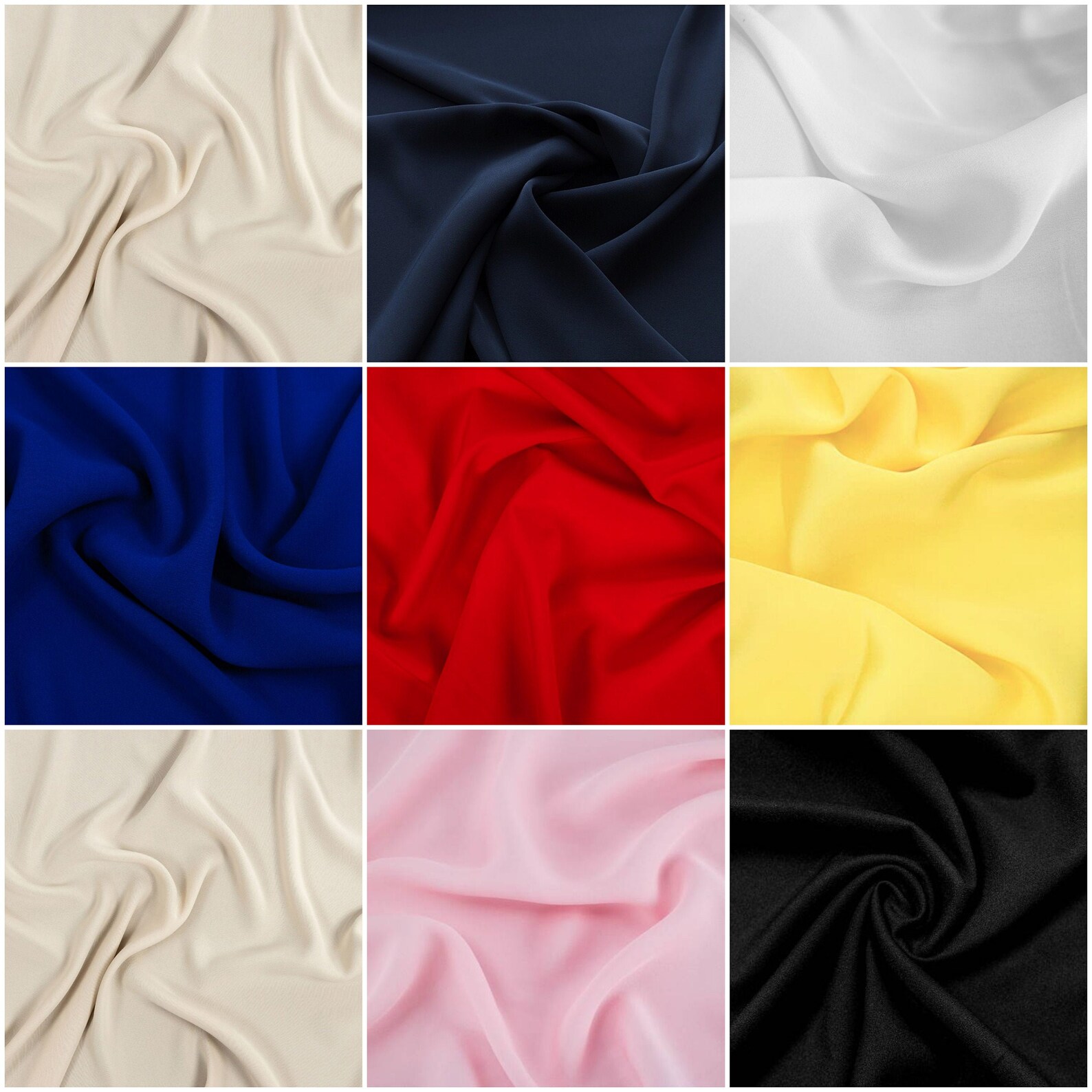 4ply Polyester Crepe Fabric Lightweight Stretch Dress Crepe Etsy