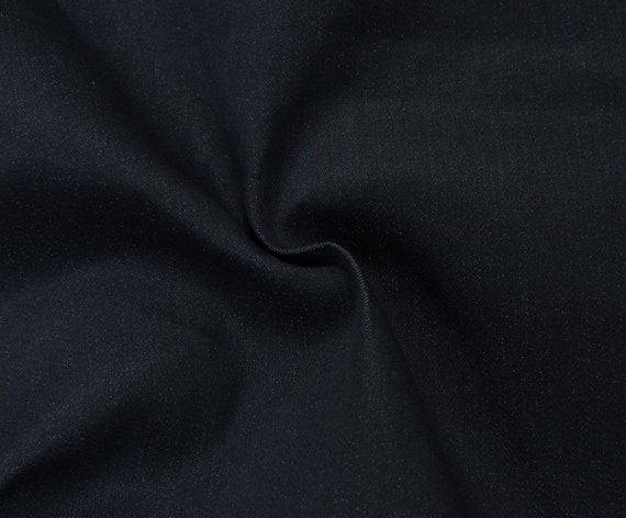  Polyester/Cotton Twill Black, Fabric by the Yard