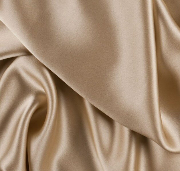 Gold Silky Stretch Charmeuse Satin, Deep Gold Soft Silky Fabric, Gold Stretch  Satin, Gold Light Weight Stretch Silk for Dress -  Canada