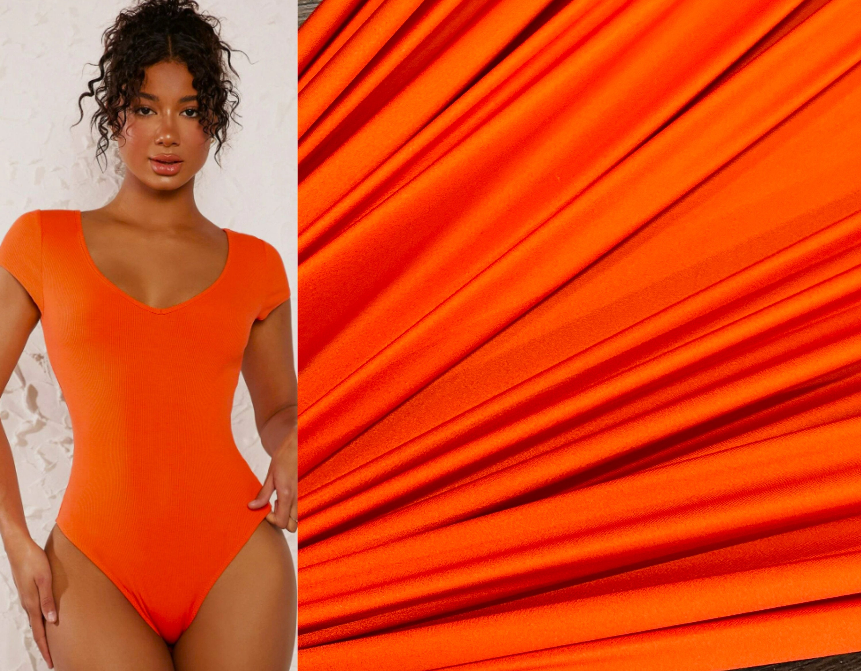 Bright orange bodysuit 2025