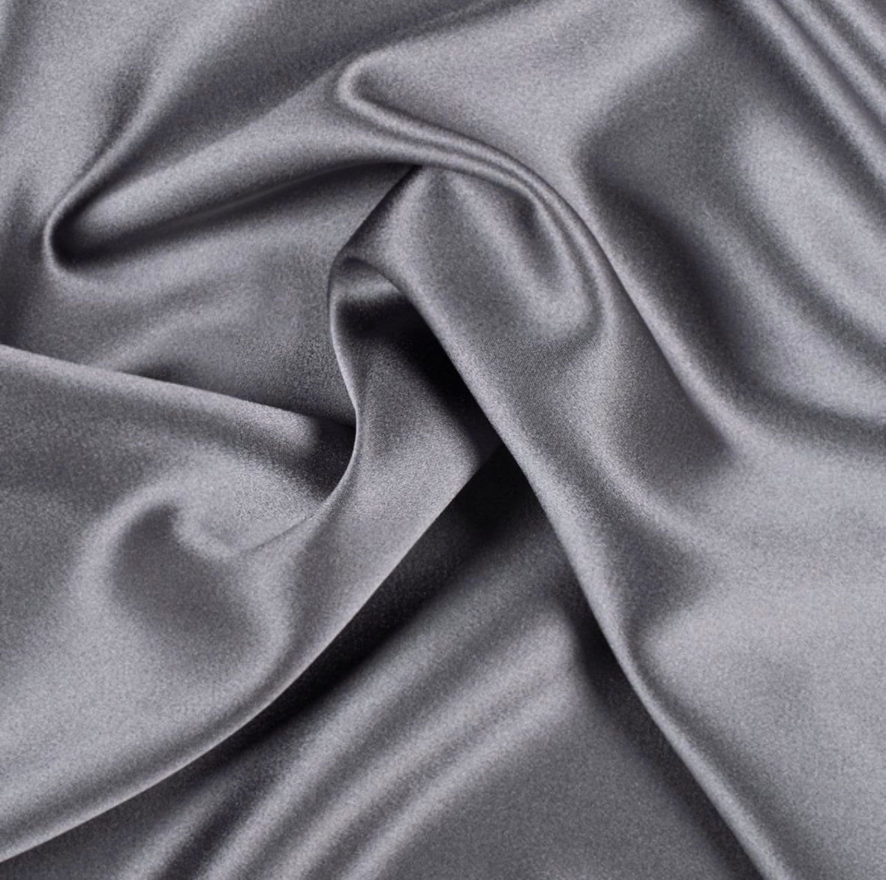 Dark Silver Satin Fabric, Silky Satin Fabric Silver , Bridal Satin Medium  Weight, Satin for Gown, Shiny Satin, Gray Silk by the Yard -  Canada