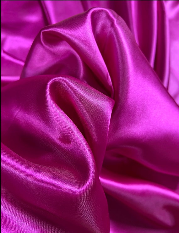 Pink Satin Fabric Swatch, Soft Pink Fabric Swatch for Men's Wedding Ties  and Accessories