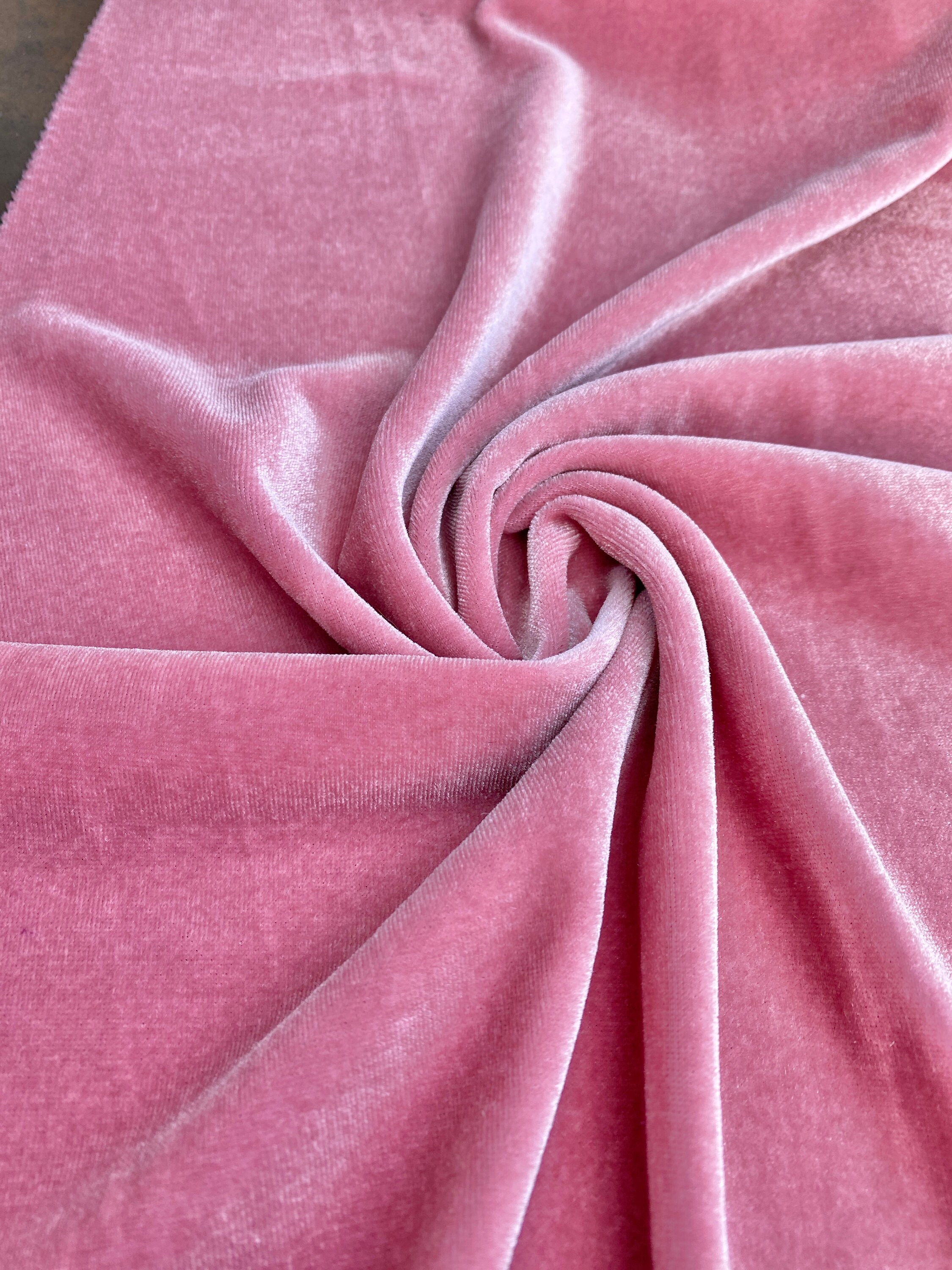 Wholesale Fabric: Stretch Velvet Dusty Rose » Fabric Merchants