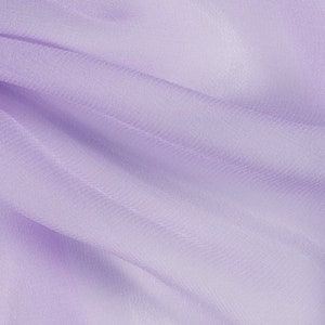 Lilac Chiffon Fabric by Yard Lilac See Through Fabric - Etsy