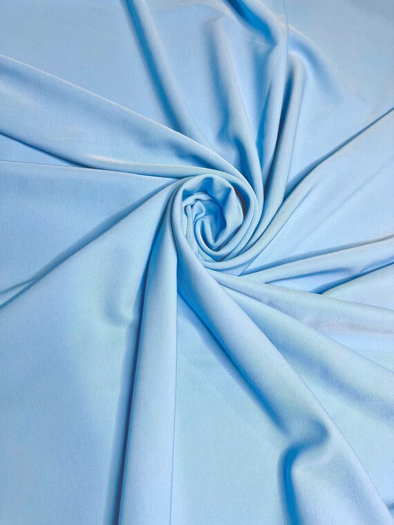 Royal Blue Stretch Crepe Fabric by the Yard