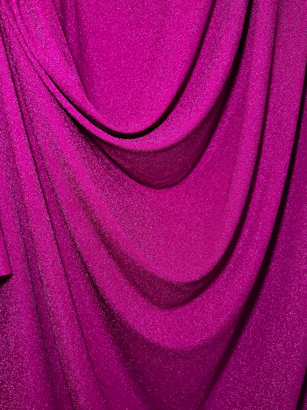Magenta Spandex Lurex Knit Fabric Nylon Spandex Glitter Knit Etsy