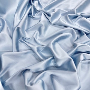 Light Blue Silk Satin Ribbon