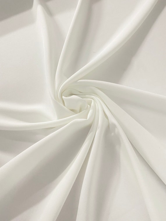Off White Crepe Fabric, off White Crepe Fabric by Yard, Wedding