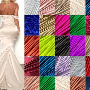 Premium Super Soft Woven Dress Stripe 4-Way Stretch Spandex Satin Fabric -  China Spandex Fabric and Polyester Spandex Super Soft Fabric price