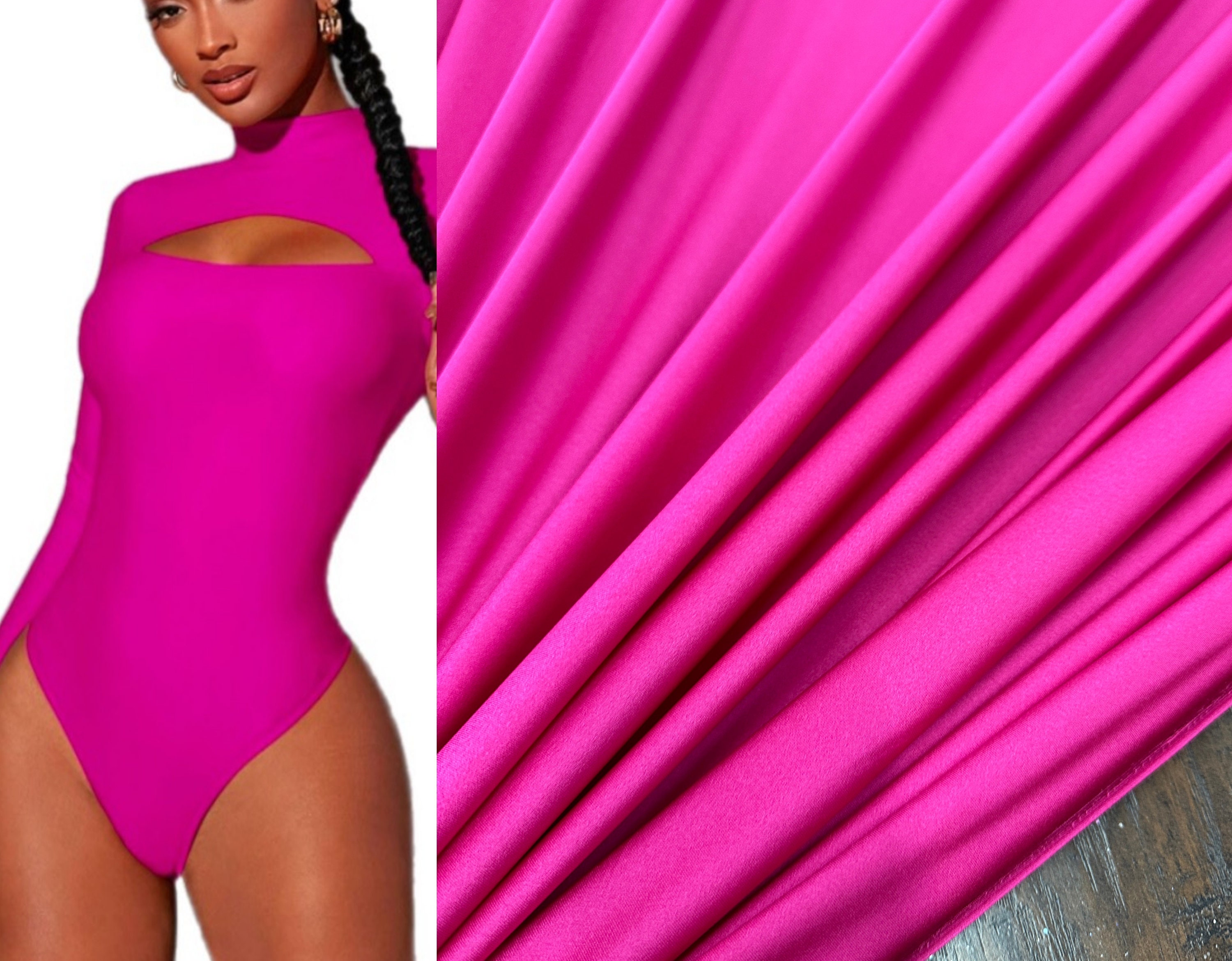 Pink Spandex Fabric 