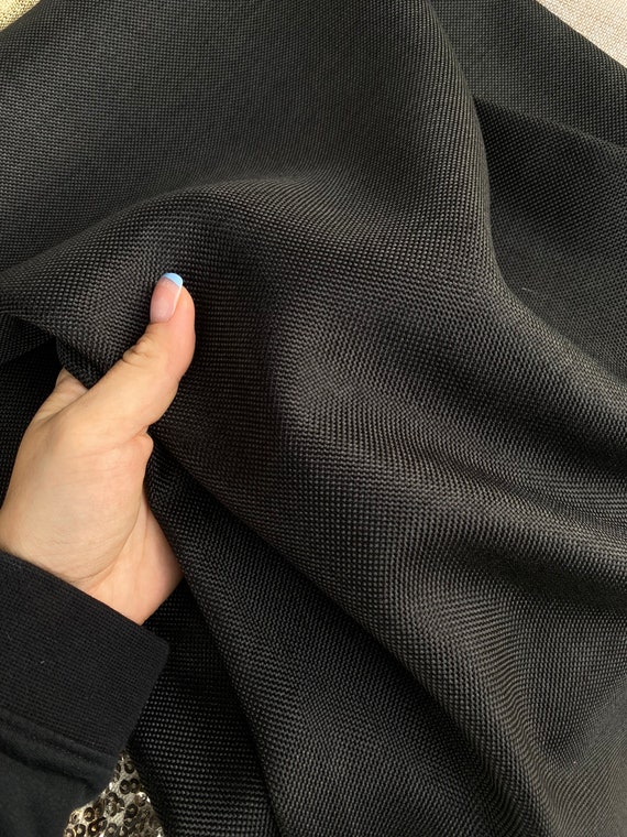 Buy Black Upholstery Linen Blend Fabric, Black Linen Fabric by the