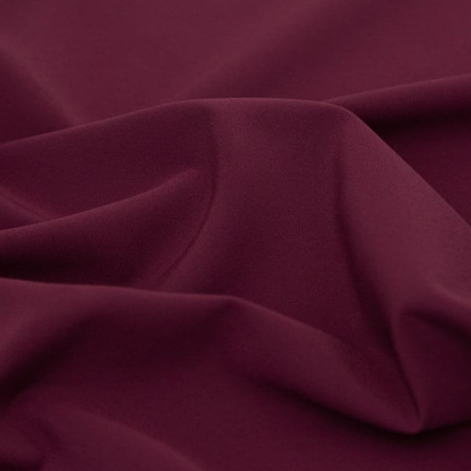 Burgundy Triple Crepe Fabric, Dressmaking