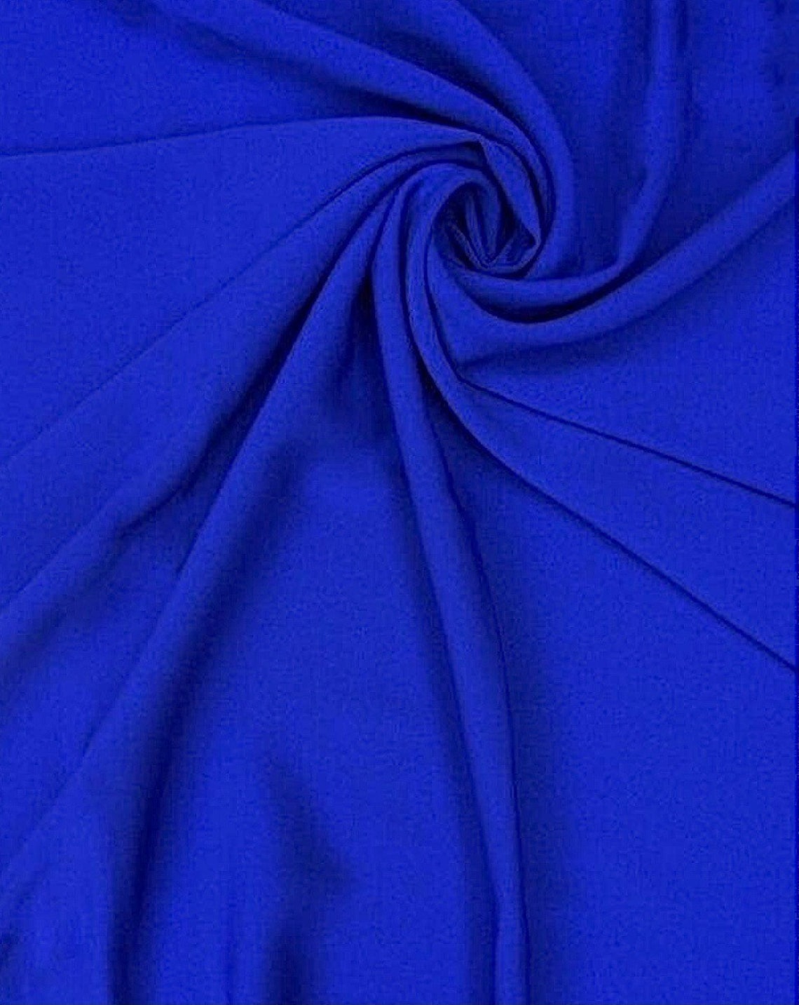 Royal Blue Stretch Crepe Lightweight Crepe fabric Evening Etsy