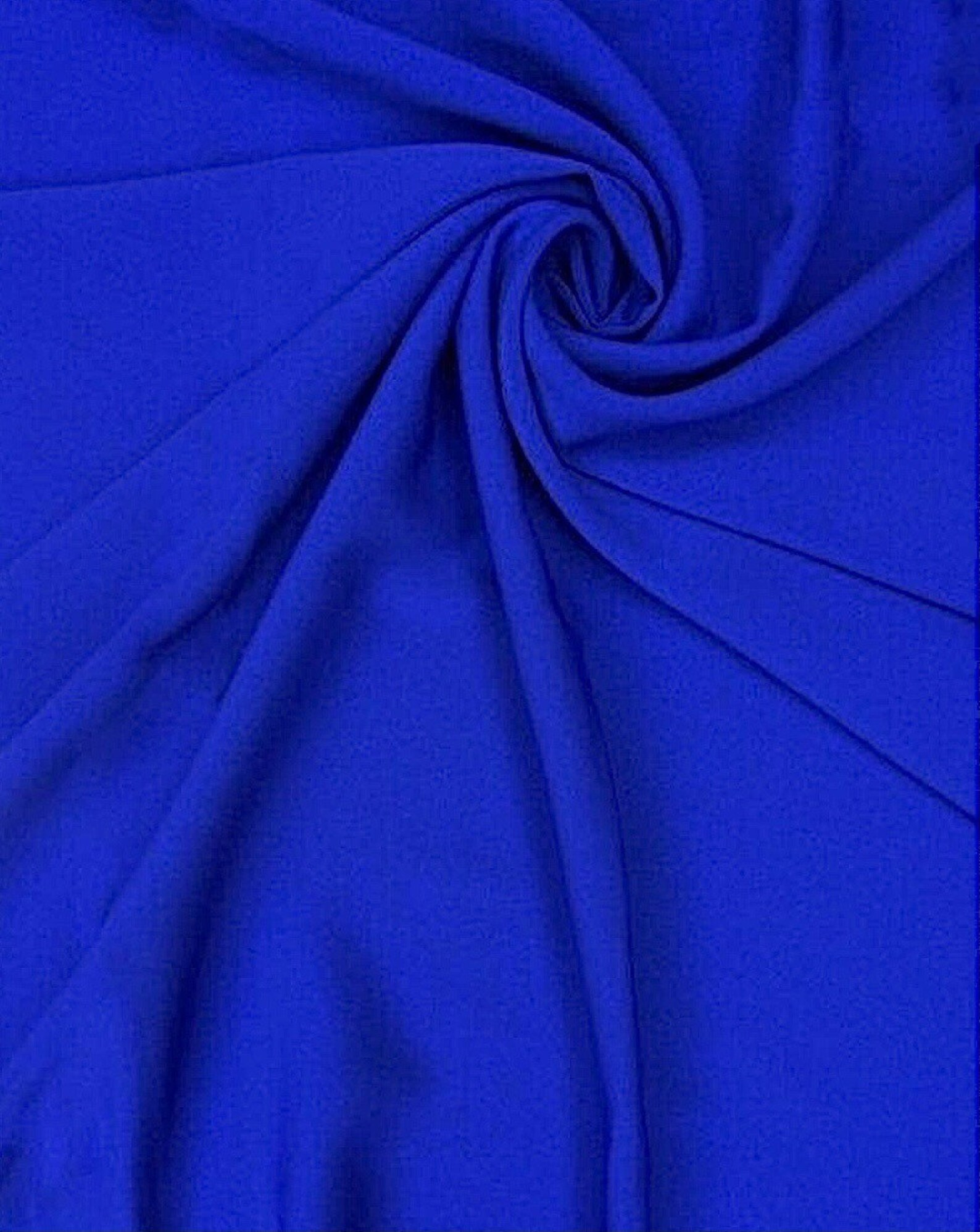 Royal Blue Stretch Crepe Lightweight Crepe fabric Evening Etsy