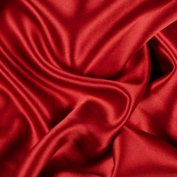 Red Silk Duchesse Satin - Satin - Silk - Fashion Fabrics