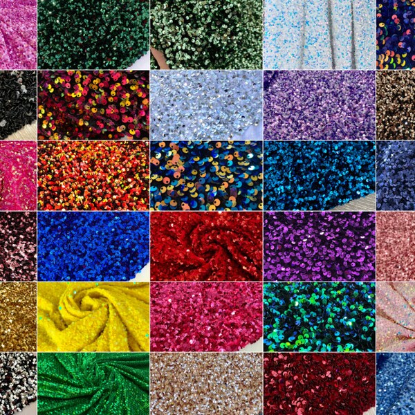Sequin Fabric - Etsy
