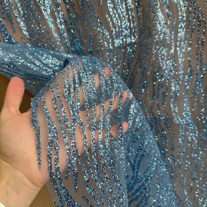 Nylon Shimmer 4 Way Stretch Lycra Fabric- Grey SQ42 GR By Tia Knight