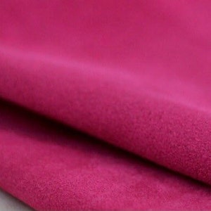 Pre-interfaced Faux Suede Lining Fabric - Hot Pink – The Bag