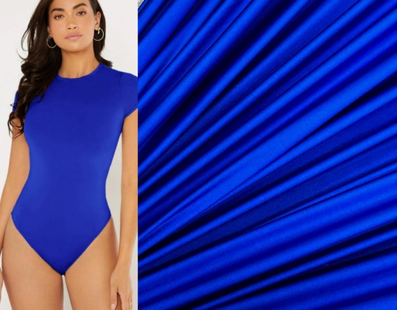 Royal Blue Super Stretch Nylon Spandex, 4 Way Stretch Blue Yoga