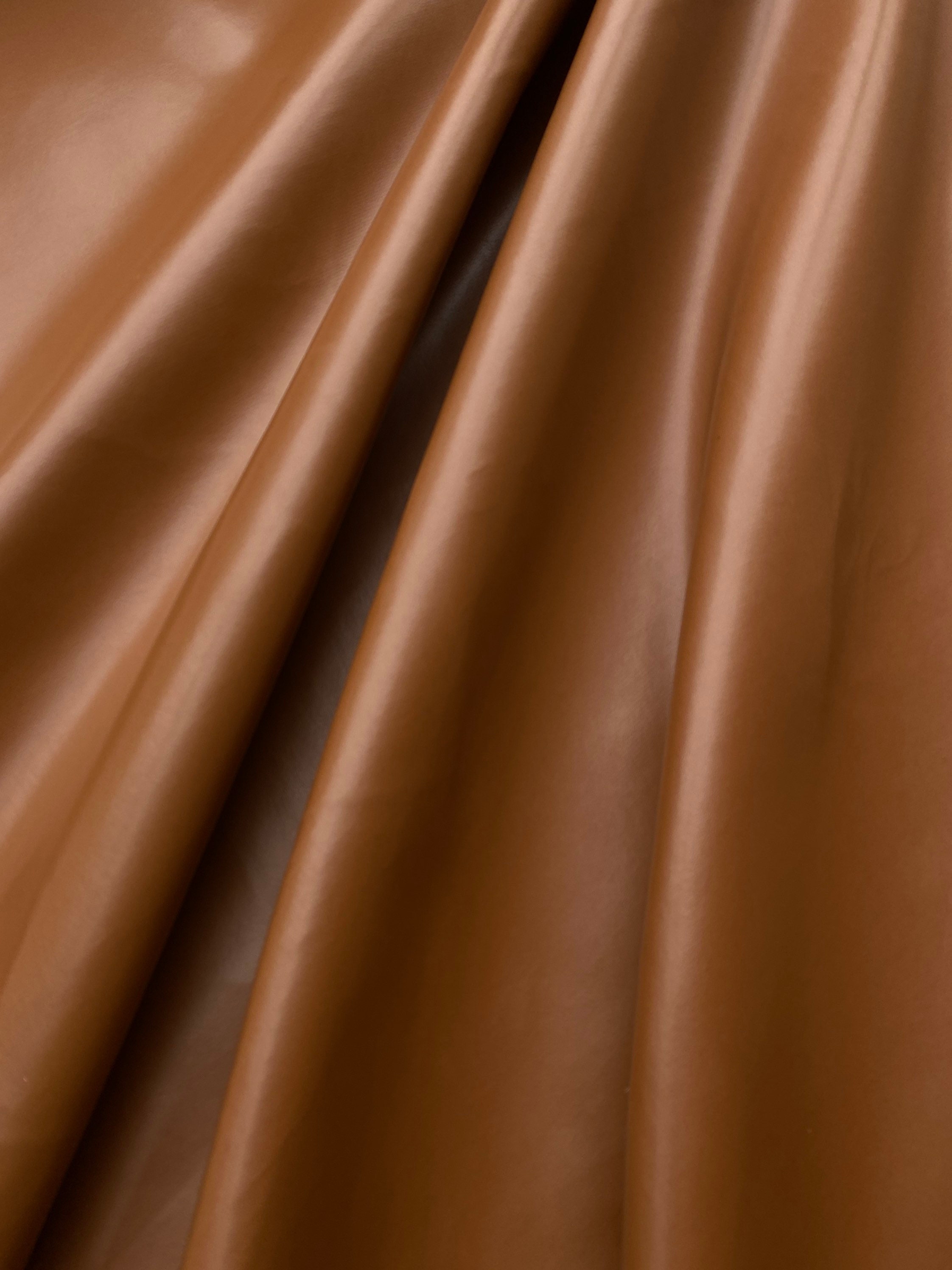 Cognac Brown 2 tone Faux Vegan leather – Veganlthr