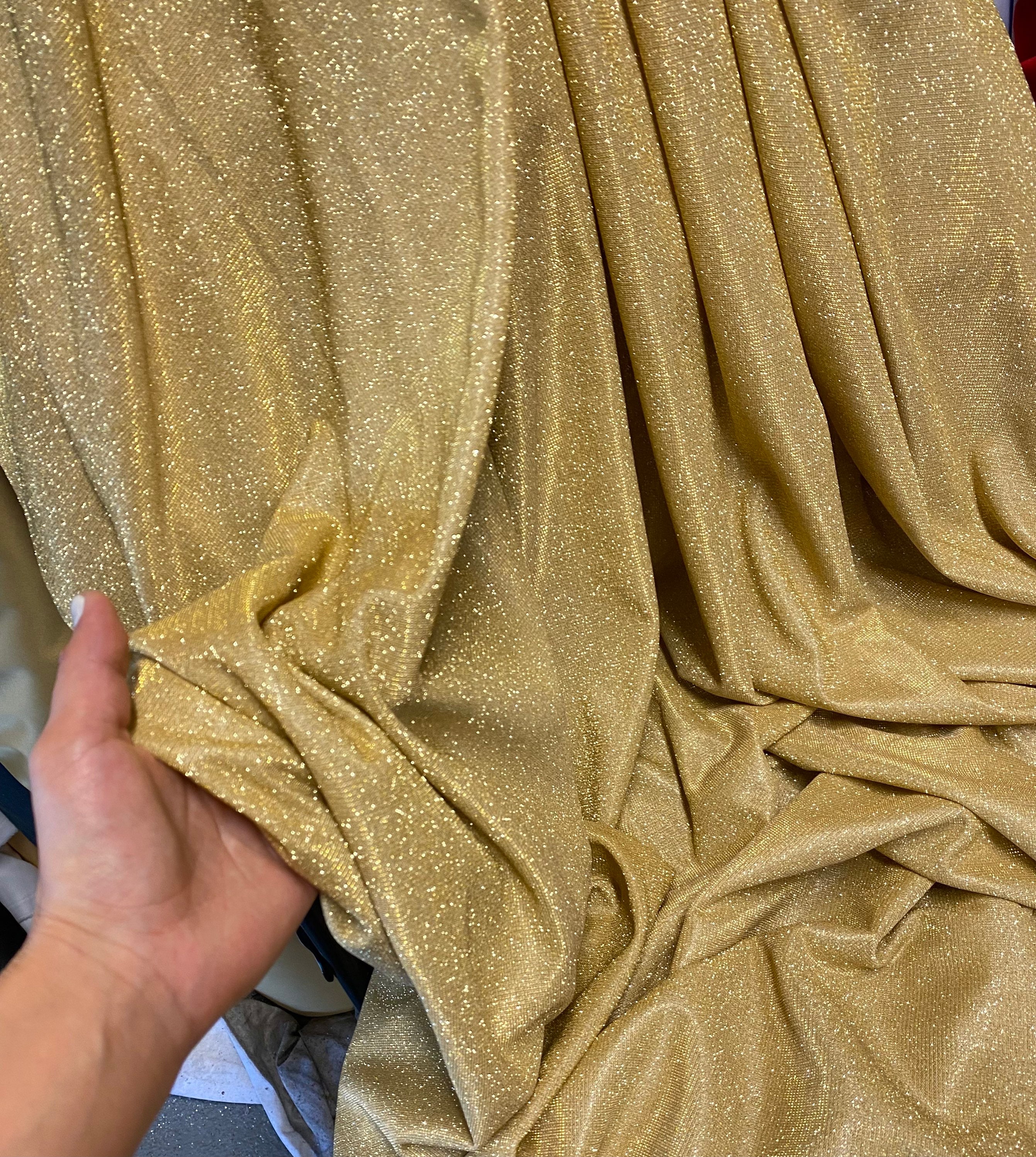 Gold  Silver Iridescent Glitter Lurex Faux Satin Apparel Decor Fabric –  Fashion Fabrics LLC