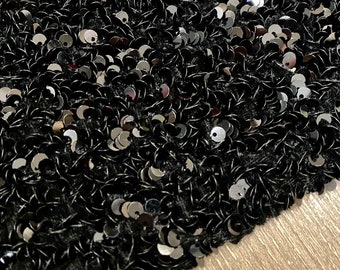 black sequin