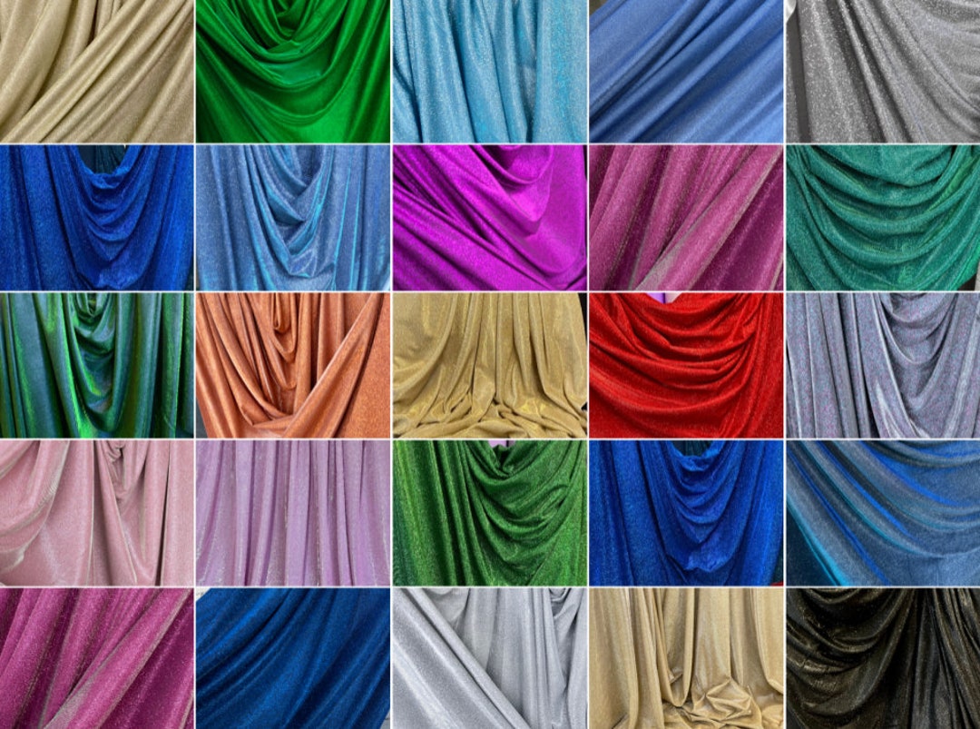 Metallic Lurex, Glitter Stretch Lurex, Sparkle Lurex Fabric by Yard ...