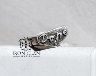 DOPE (Handsculpted Ring • Lettering Jewelry)