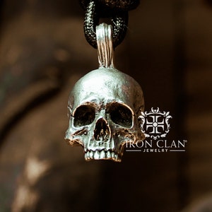 INFINITY JAWLESS (Handsculpted Skull pendant • 925 Silver and Gold Pendant)