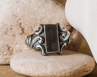 HOPE (Handsculpted Signet Ring • Gothic Signet Ring)