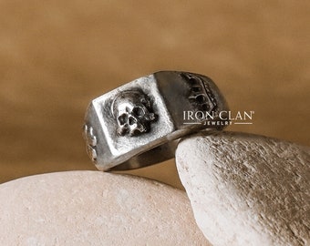 CROWN (Handsculpted Signet Ring • Gothic Signet Ring)