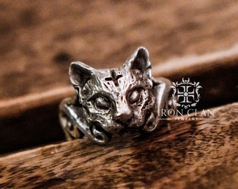 LUCIFUR (Handsculpted Ring • Dark Gothic Ring)