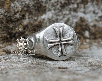 CROSSFAITH (Handsculpted Ring • 925 Silver & Gold Skull Ring)