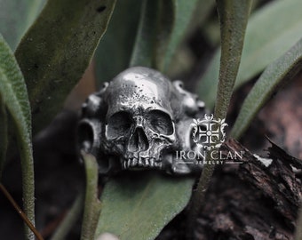 VERSAILLES (Handsculpted Ring • 925 Silver & Gold Skull Ring)