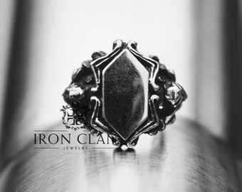 CYGNUS (Handmade Ring • Gothic Signet Ring)