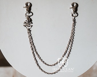 INFINITY CROSSBONES Pants Chain (Skull Pants Chain • Handsculpted Pants Chain)