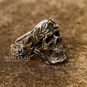 ZEUS (Handsculpted Skull Ring • Olympus Gods Ring)