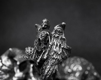 ASTAROTH (Skull ring • Men Ring • Demonology Jewelry)